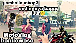 BAPER  Gombalin cewek gak dikenal  MotoVlog gombal  godain cewek Sampek nyaman