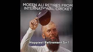 Happiest Retirement Moen Ali#cricket