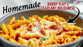 Easy Bobby Flays Eggplant Bolognese Recipe