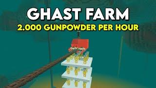 Expandable Ghast Farm in Minecraft Bedrock 1.21