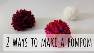 2 ways to make a pompom  amigurumi crochet tutorial