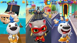 Epic Triple Gameplay  Talking Tom Gold Run Hero Dash & Time Rush Adventures