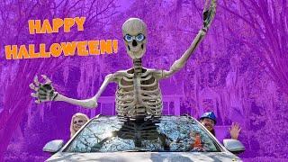 Handyman Hal Halloween  Halloween Fun 12 foot Skeleton  Handyman Hal Fun Videos for Kids