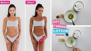 DIY Natural Tanning Lotion For Outside Using Only 3 Kitchen Ingredients