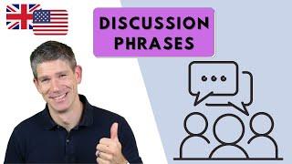 My top discussion phrases - get better a participating in discussions