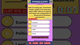 class 12th business environment  cuet preparation 2025 commerce  business studies cuet pyq