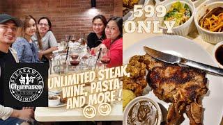 UNLIMITED STEAK AND WINE PLUS CHIKAHAN TIME WITH FRIENDS AT CHURRASCO