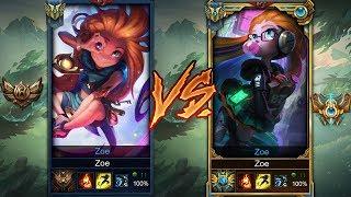 Challenger Zoe vs Bronze Zoe  League of Legends