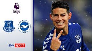 Doppelpacker James Rodriguez überragt FC Everton - Brighton  42  Highlights - Premier League