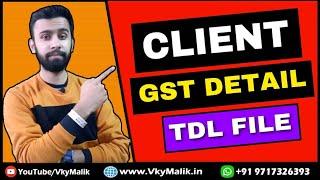 GST Details TDL File in Tally Prime  Tally Prime Free TDL Download  Free TDL For Tally Prime