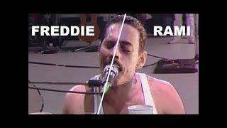 BOHEMIAN RHAPSODY MOVIE 2018 LIVE AID Side by Side w the QUEEN LIVE AID 1985