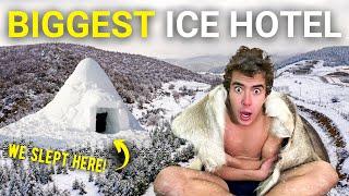 24 Hours at WORLDs BIGGEST ICE HOTEL in SWEDEN ️ Jukkasjärvi