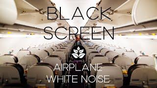 Airplane white noise no ads for Sleeping Studying or Focus. BLACK SCREEN Audio Relax. ASMR