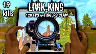 LIVIK KING IS BACK  6-FINGERS CLAW 120 FPS HANDCAM  PUBG MOBILE