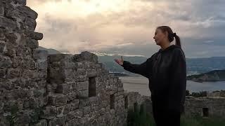 Sunset and Thunderstorms over Fort Mogren Budva