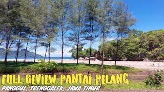 FULL REVIEW PANTAI PELANG KECAMATAN PANGGUL KABUPATEN TRENGGALEK‼️PASIR KECOKLATAN + BATUAN  KARANG