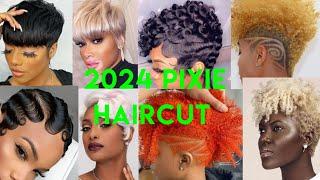   2024 LATEST SHORT HAIRCUT STYLES FOR BLACK WOMEN  CUTE PIXIE HAIRCUT TRENDS FOR LADIES