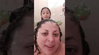 Bañando a mi mami