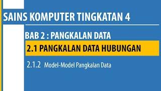 Model-Model Pangkalan Data - SK Tingkatan 4