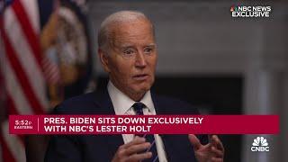 President Joe Biden Im not engaged in violent rhetoric my opponent is