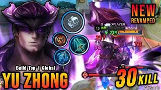 30 Kills Yu Zhong Revamp Best Build and Emblem - Build Top 1 Global Yu Zhong  MLBB