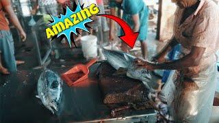 Amazing Tuna Fish Cutting Skills Sri Lanka  Fish Cutting Experts