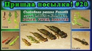 Пришла посылка #20 - Съедобная резина Fanatik серий LARVA X-LARVA BOXER VIPER LOBSTER