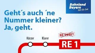 Das neue Liniennummernsystem im Bahnland Bayern