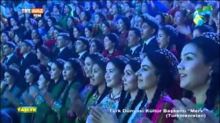 Turkmen president singing 2015 Guinness record song