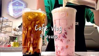 Sub‍️‼️140만 기념‼️‍️ 카페브이로그 4시간 모아보기  cafe vlog  더리터  asmr  nobgm