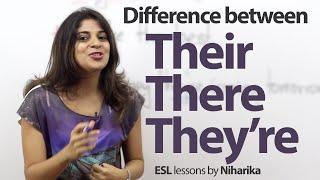 The difference between There Their and Theyre. - English Grammar Lesson