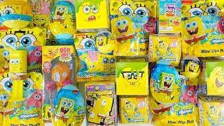 ASMR 40 Minutes SPONGEBOB SquarePants Mega Collection Mystery Unboxing Toy Surprise No Talking