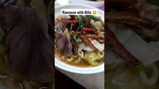 Ramyeon with Dilis  #food #shorts #yummy #noodles #delicious  #foodie