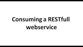 Consuming a RESTful webservice in PHP
