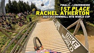 GoPro Rachel Atherton WINS - FINALS 1st Place Run  2023 UCI Downhill MTB World Cup in Lenzerheide