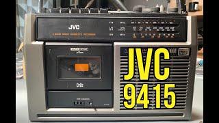 JVC 9415 Radio Cassette Recorder - Appraisal Before Repair. Boombox Restoration.