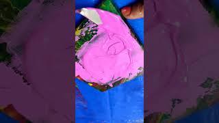 Painting Design With Fingers #shorts #shortsvideo #youtubeshorts