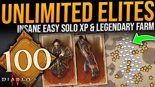 Diablo 4 INSANE SOLO XP FARM - INFINITE ELITE ENEMIES FARM - Fastest Level Up Farm Without Dungeons