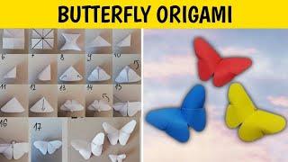how to make a butterfly out of origami paper 