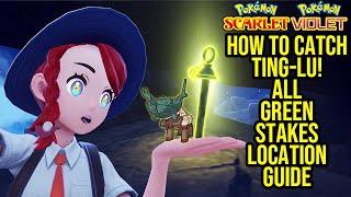 Pokemon Scarlet and Violet - All Green Stakes Location Guide How To Find Ting Lu Ruin Legendary 14