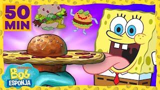 Bob Esponja  ¡Reinvenciones a la Cangreburger durante 50 minutos  Bob Esponja en Español