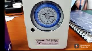 Timer Switch.                         How To Install And Set Analog Time SwitchGX-35B