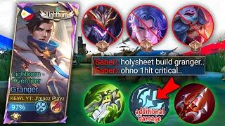 THANKS MOONTON FOR THIS ONESHOTS BUILD AND BEST EMBLEM FOR GRANGER  GRANGER ONE SHOT BUILD - MLBB