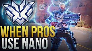 WHEN PROS USE NANO BOOST - Overwatch Montage