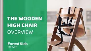 Adjustable Wooden High Chair Showcase  Forest Kids Norway