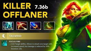 w33 WINDRANGER Offlane - Patch 7.36b  Full Gameplay Dota Class