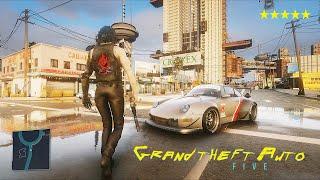 If Rockstar Games Made Cyberpunk 2077 - GTA 5 Full Cyberpunk Overhaul + 2021 Updated Graphics Mod