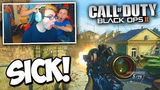 RED HOUSE WITNESSES ME HIT A SICK TRICKSHOT - BO2 Trickshotting