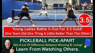 Pickleball Thrilling Championship Showdown Young Ladies Go For The Gold Learn by Watching Others