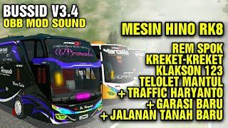 BUSSID V3.3.2 OBB MOD SOUND HINO REM SPOK SUARA MUNDUR AWAS + TRAFFIC HARYANTO + GARASI & JALAN BARU